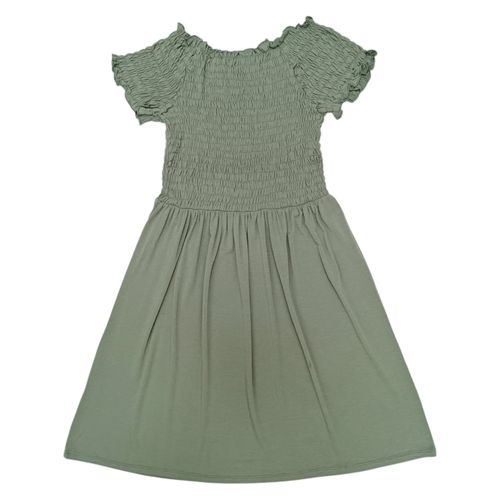 Vestido verde con textura