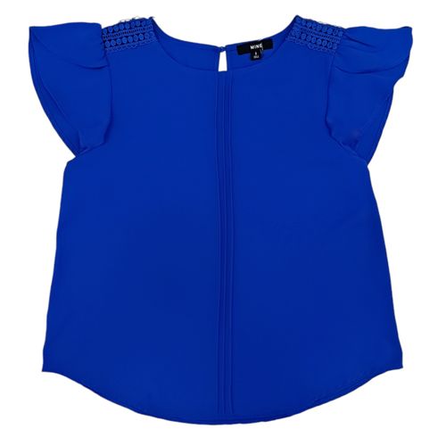 Blusa azul sólido