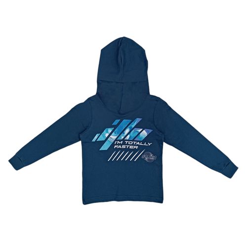 Hoddie azul estampado