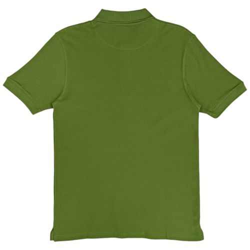 Camisa tipo polo verde sólido