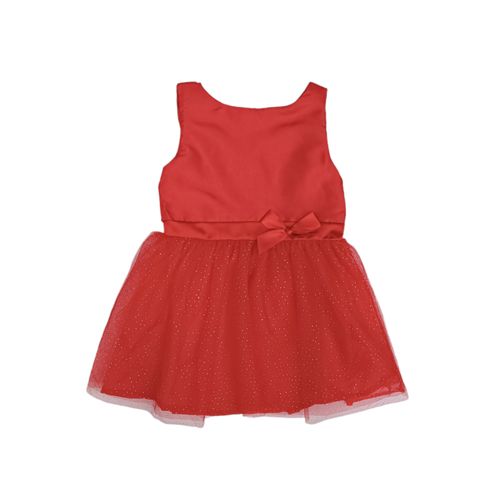 Vestido rojo sólido