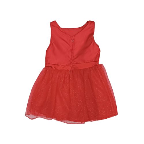 Vestido rojo sólido