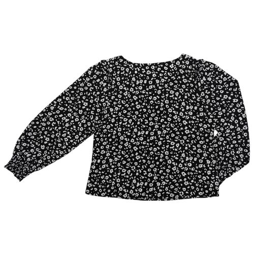 Blusa estampada negra