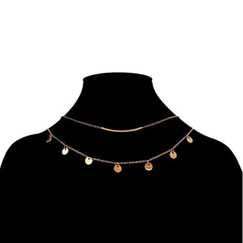 Collar dorado con textura