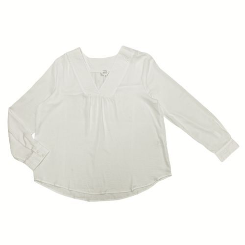 Blusa curvy ivory sólido