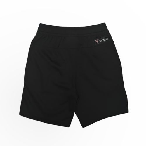 Short deportivo negro estampado