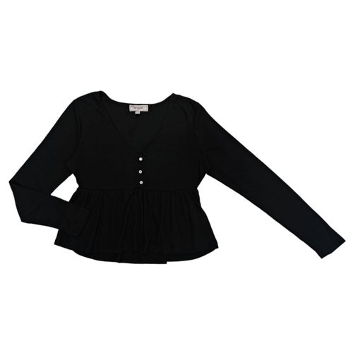 Blusa negra con textura