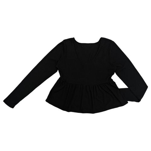 Blusa negra con textura