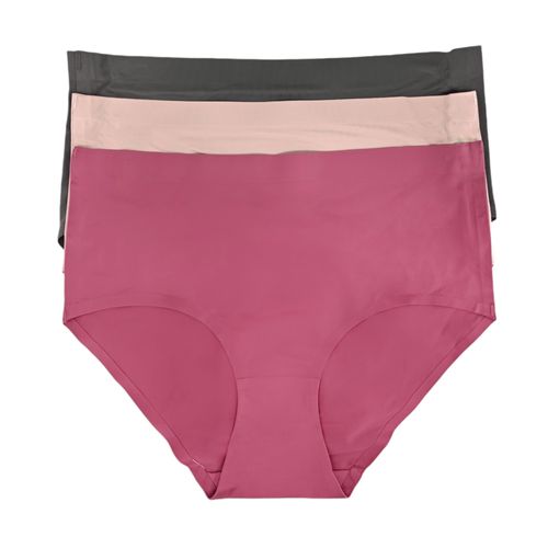 Set de 3 panties multicolor sólidos