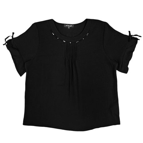 Blusa negra sólida