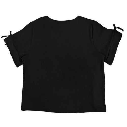 Blusa negra sólida