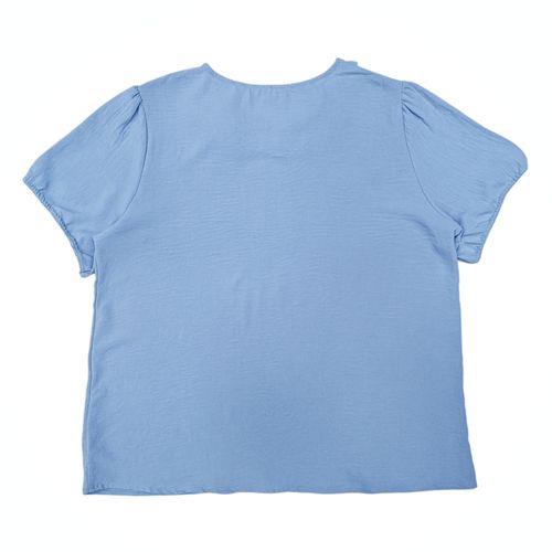 Blusa celeste sólida