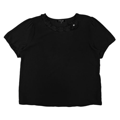 Blusa negra sólida