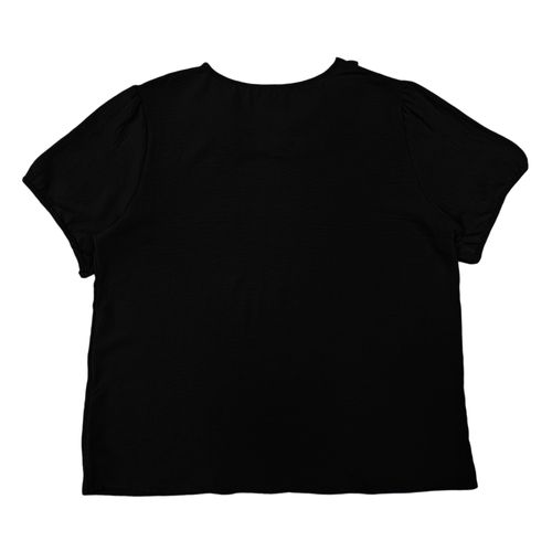 Blusa negra sólida