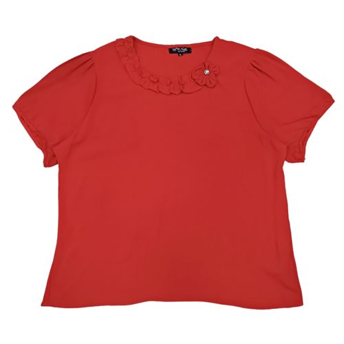 Blusa roja sólida