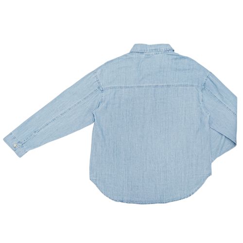 Blusa oversize celeste denim