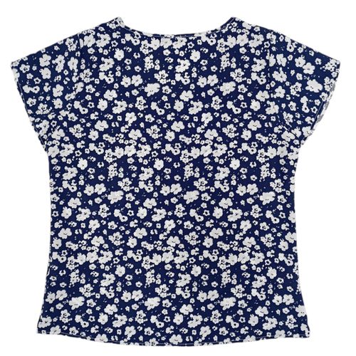 Blusa curvy estampada floral azul