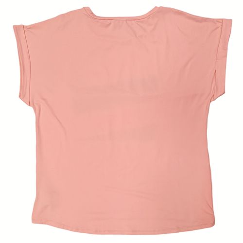 Camiseta estampada rosa