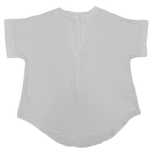 Blusa blanca sólida