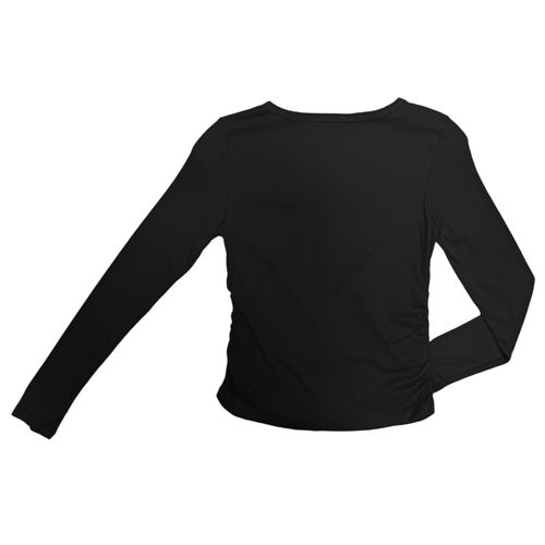 Blusa negra sólida