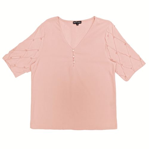 Blusa rosa con textura