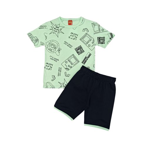 Conjunto estampado verde