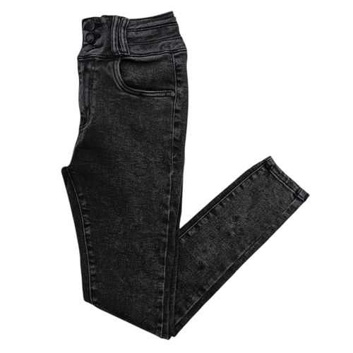 Skinny jeans negro lavado