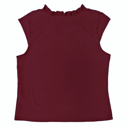 Blusa vino sólida