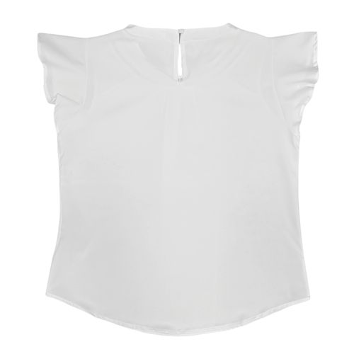 Blusa blanca sólida