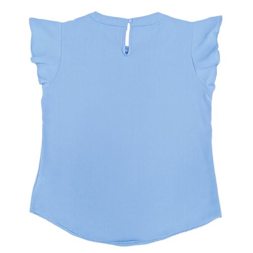 Blusa celeste sólida