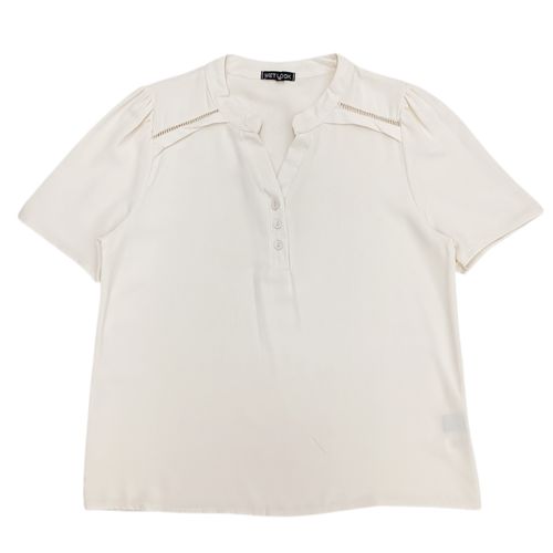 Blusa sólida ivory