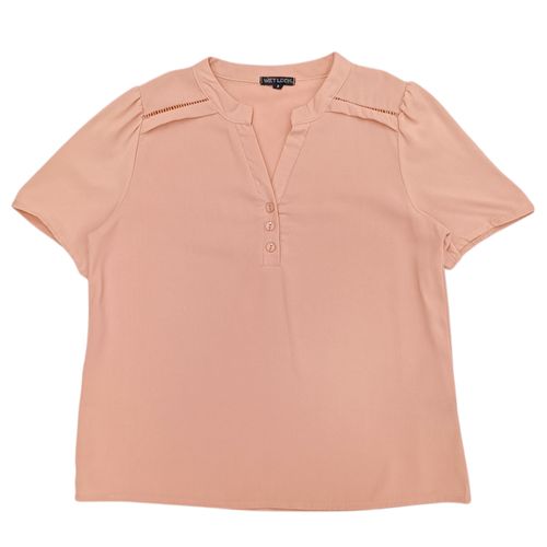 Blusa sólida rosa