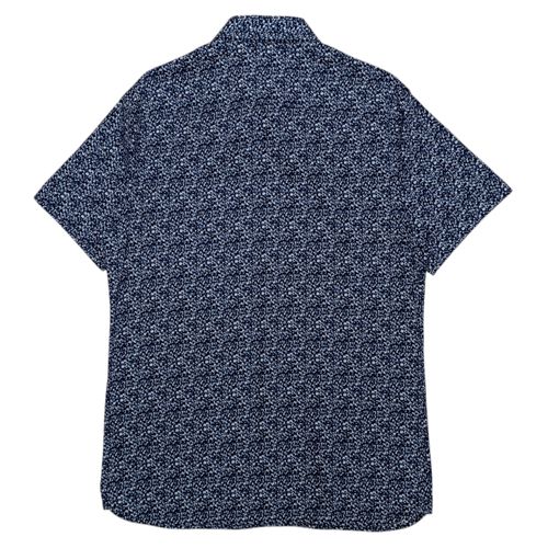 Camisa casual estampado azul oscuro