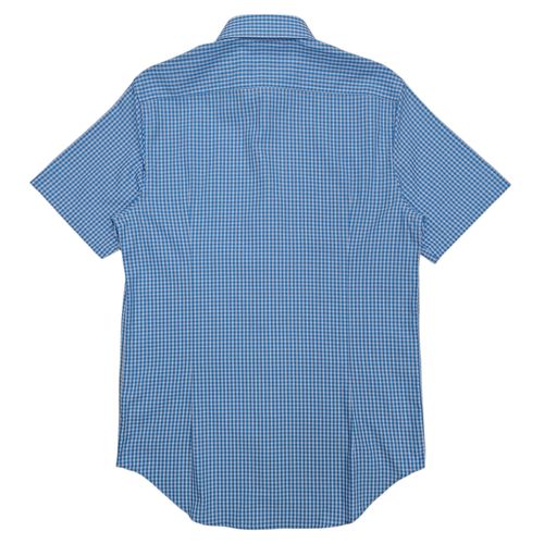 Camisa casual cuadriculada azul