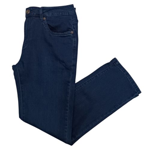 Jeans slim azul oscuro sólido