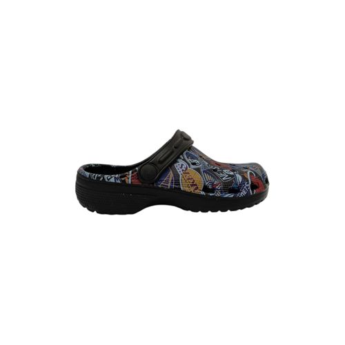 Sandalias multicolor estampada