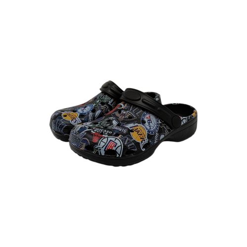 Sandalias multicolor estampada