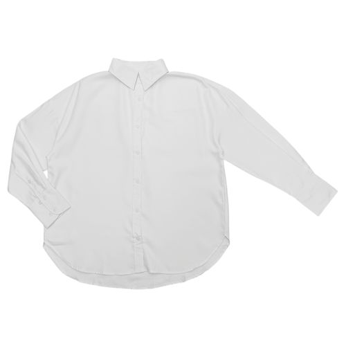 Blusa oxford blanco sólido