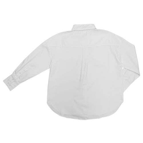 Blusa oxford blanco sólido