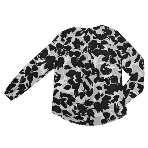 Blusa bicolor estampada floral