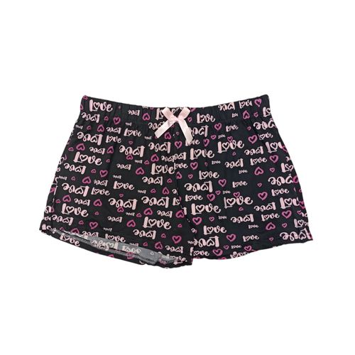 Short de pijama de letras en multicolor