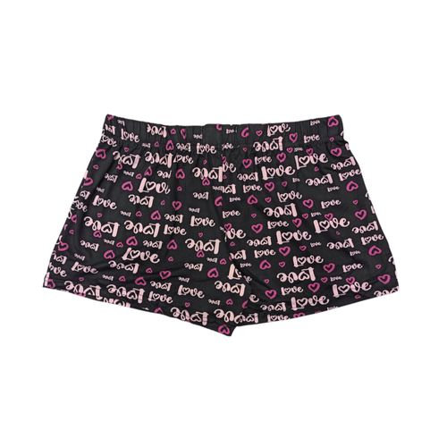 Short de pijama de letras en multicolor