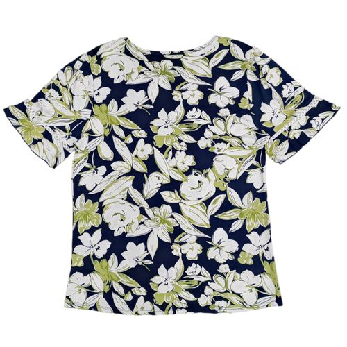 Blusa curvy estampada azul