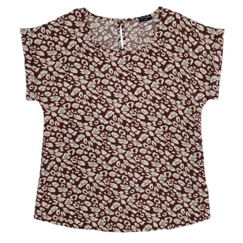 Blusa curvy rosa estampada floral