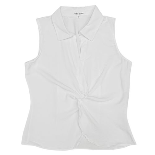 Blusa blanca sólida