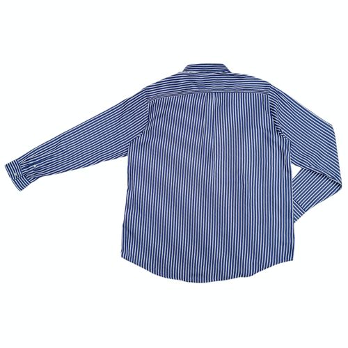 Camisa casual azul rayada