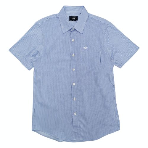 Camisa casual sólida celeste