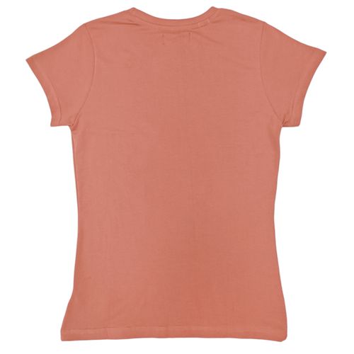 Camiseta estampada terracota