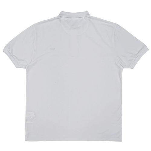 Camisa tipo polo blanca sólida