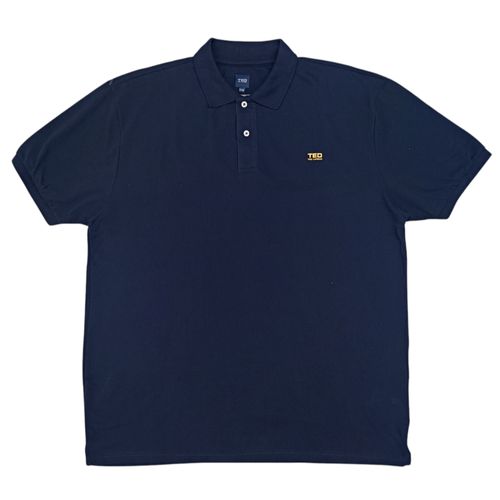 Camisa tipo polo navy sólida